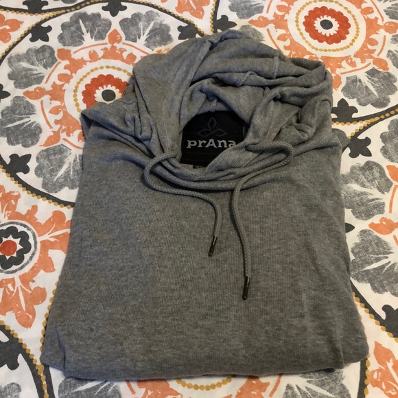 Prana Other - Prana Hooded Gray Sweater Med 100% Organic Cotton